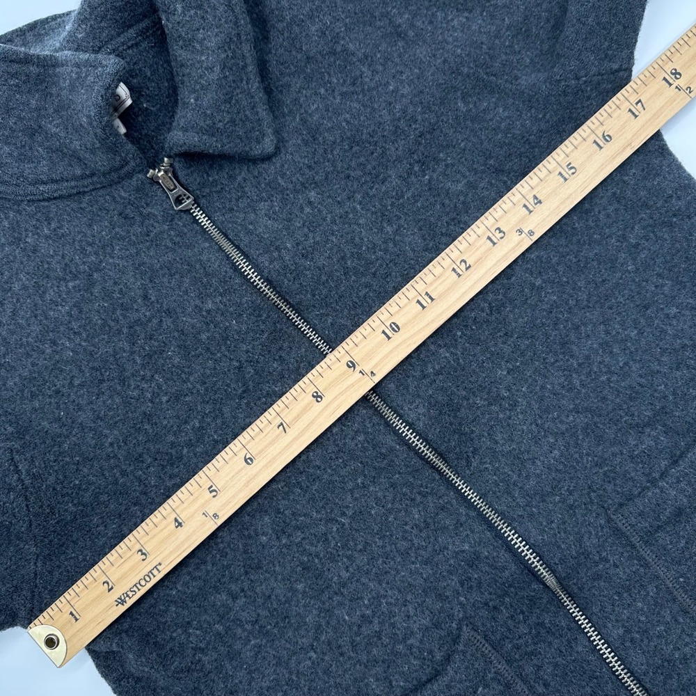 Wallace & Barnes J.Crew Merino Wool Full Zip Sweater Jacket Gray Womens Small S - Picture 5 of 11